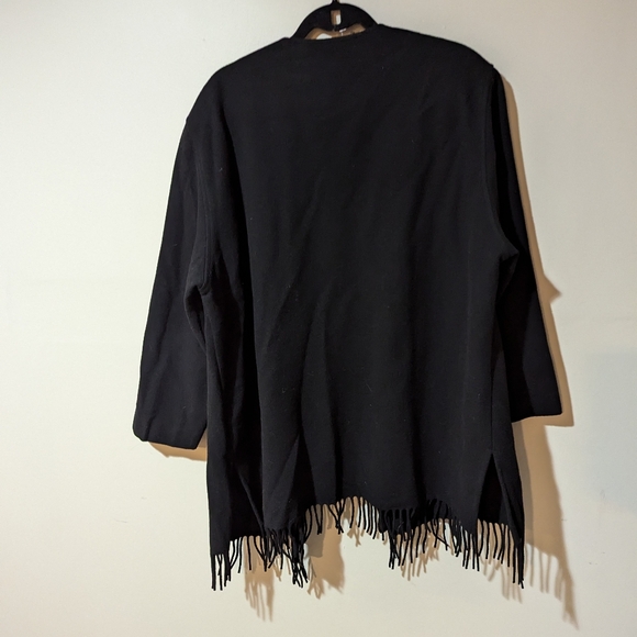 Vintage Wool Black Blazer / Coat - Picture 3 of 4